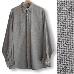 BOSS Hugo Boss / Soft Woven Button Down Shirt Grey Men's Sz M